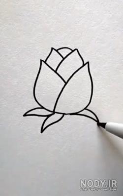 نقاشی گل آسان نقاشی گل آسان