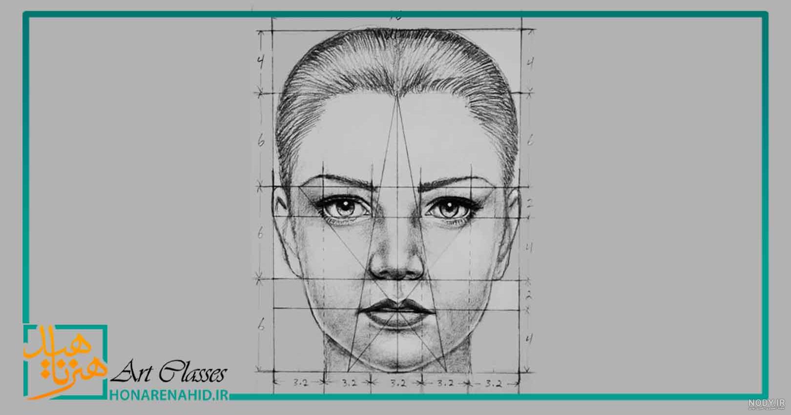 عکس چهره تمام رخ سیاه قلم عکس چهره تمام رخ سیاه قلم