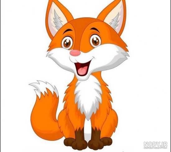 نقاشی روباه ایستاده