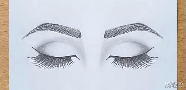 نقاشی سیاه قلم دخترانه ساده