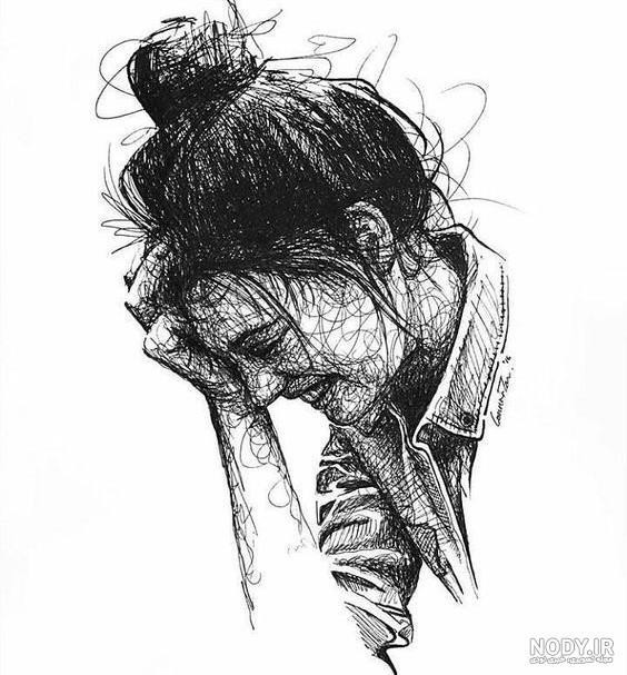 نقاشی سیاه و سفید با مداد نقاشی سیاه و سفید با مداد