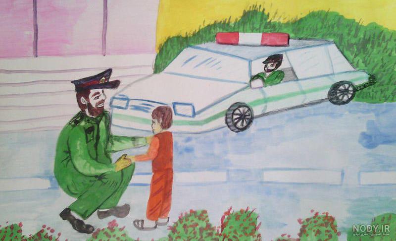 نقاشی پلیس ساده