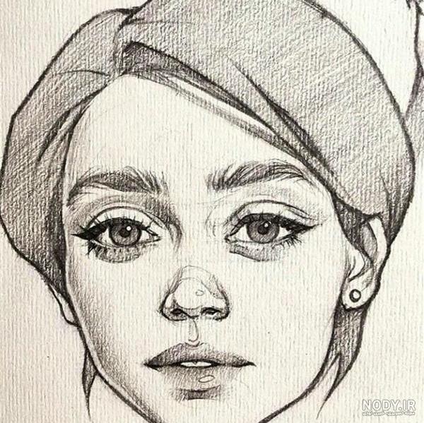 نقاشی چهره ساده