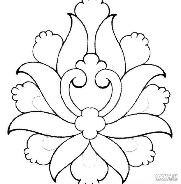 نقاشی گل عباسی