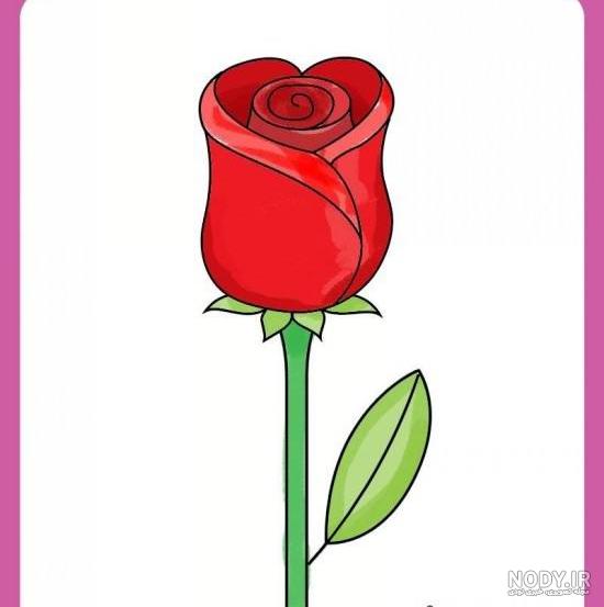 نقاشی گل غنچه