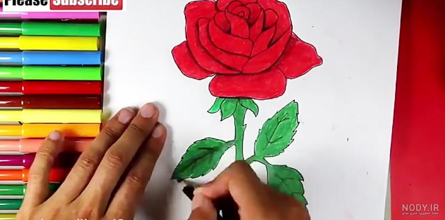 نقاشی گل محمدی نقاشی گل محمدی