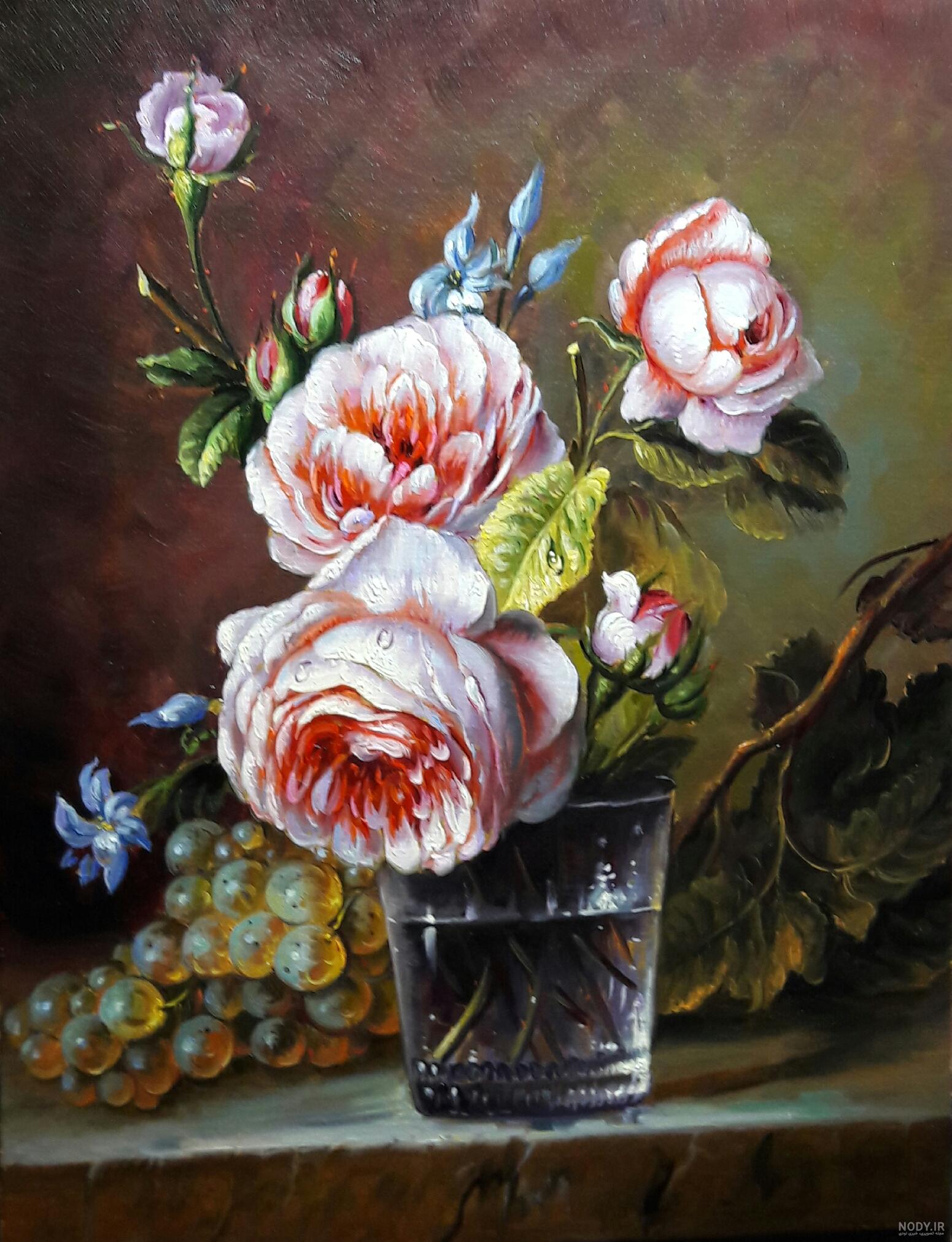 نقاشی گل یاس نقاشی گل یاس