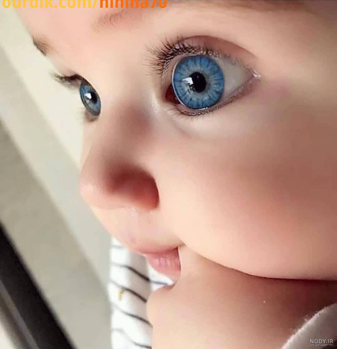 عکس نی نی دختر چشم رنگی