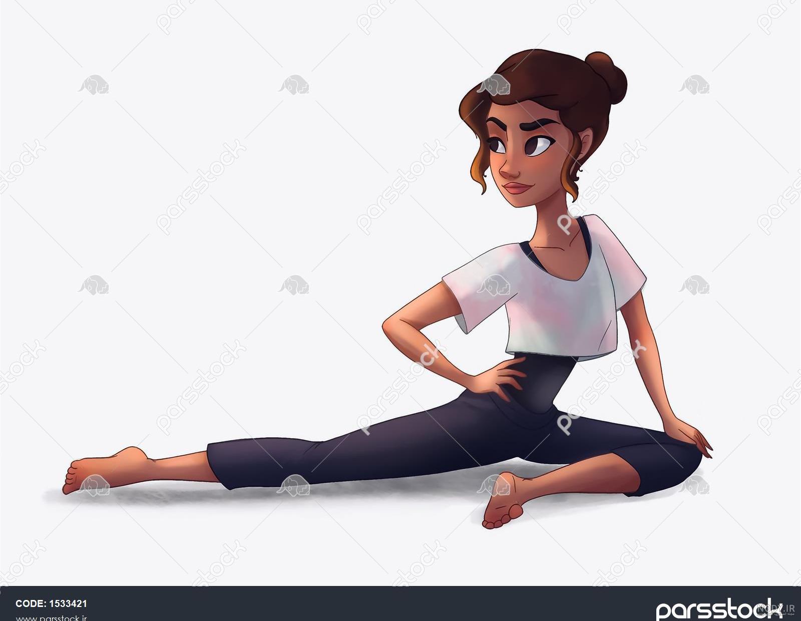 نقاشی دخترانه ورزشی