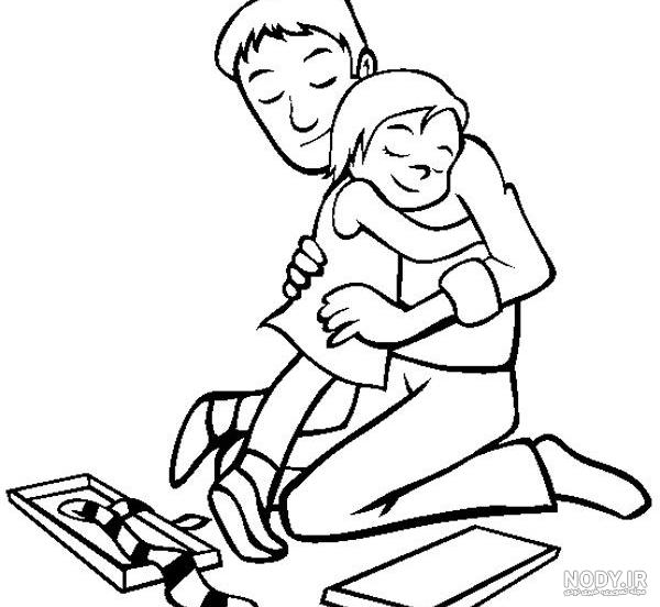 نقاشی های زیبا پدر