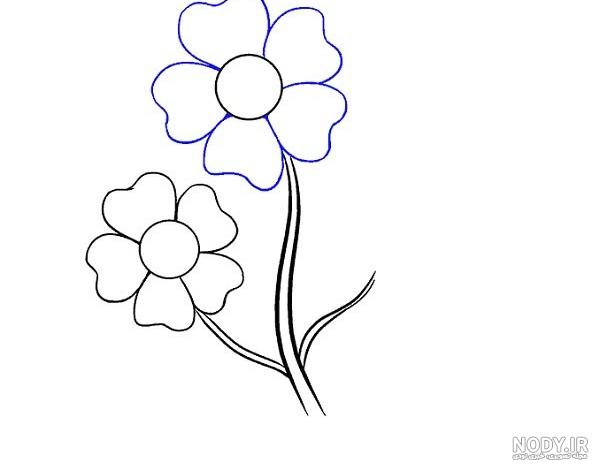 نقاشی گل های کوچک