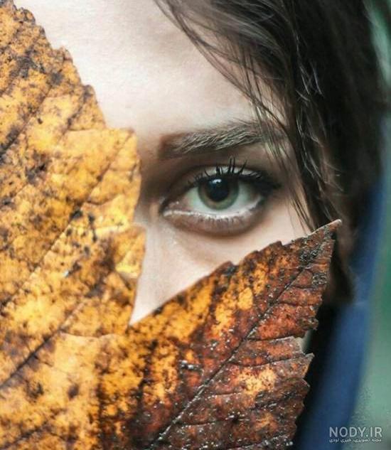 ژست عکس تولد پاییزی