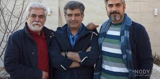 مهدی پاکدل و همسرش و فرزندش