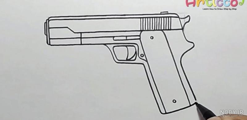نقاشی تفنگ دولول