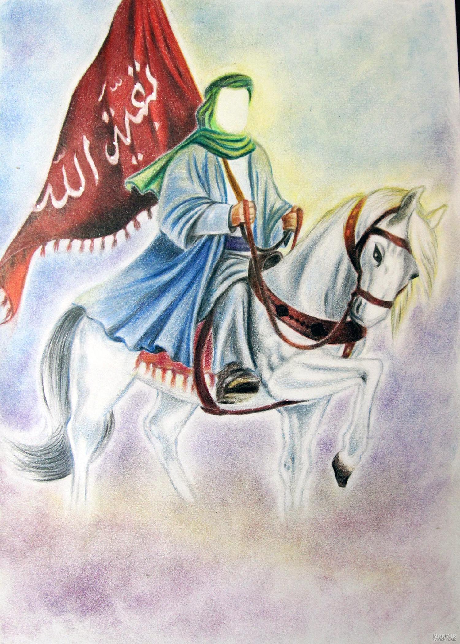 نقاشی در مورد امام زمان آسان