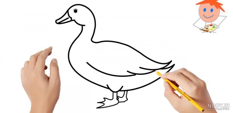 نقاشی ساده غاز