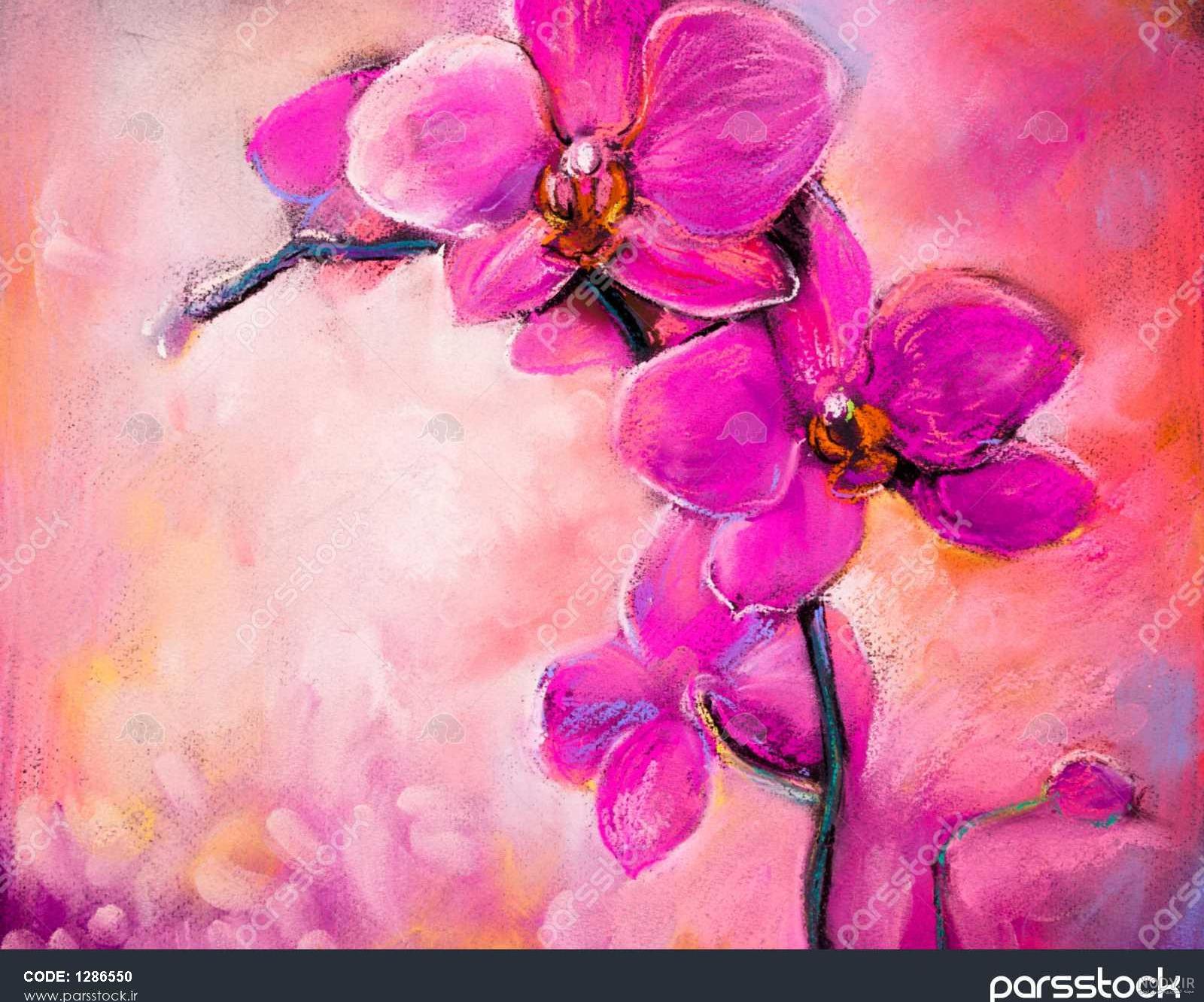 نقاشی گل با مداد رنگی برای نوجوانان