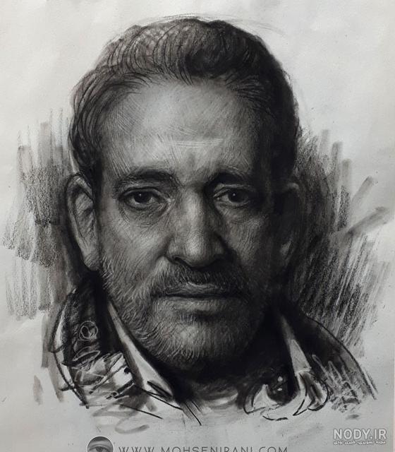 آموزش طراحی چهره با پودر زغال
