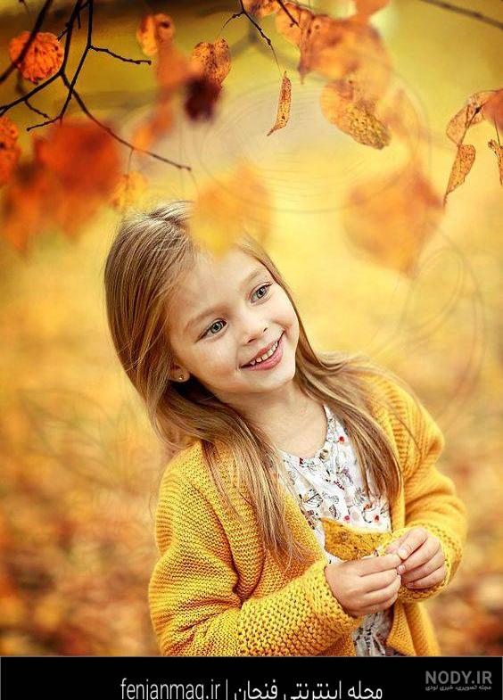 عکس های پاییزی کودک
