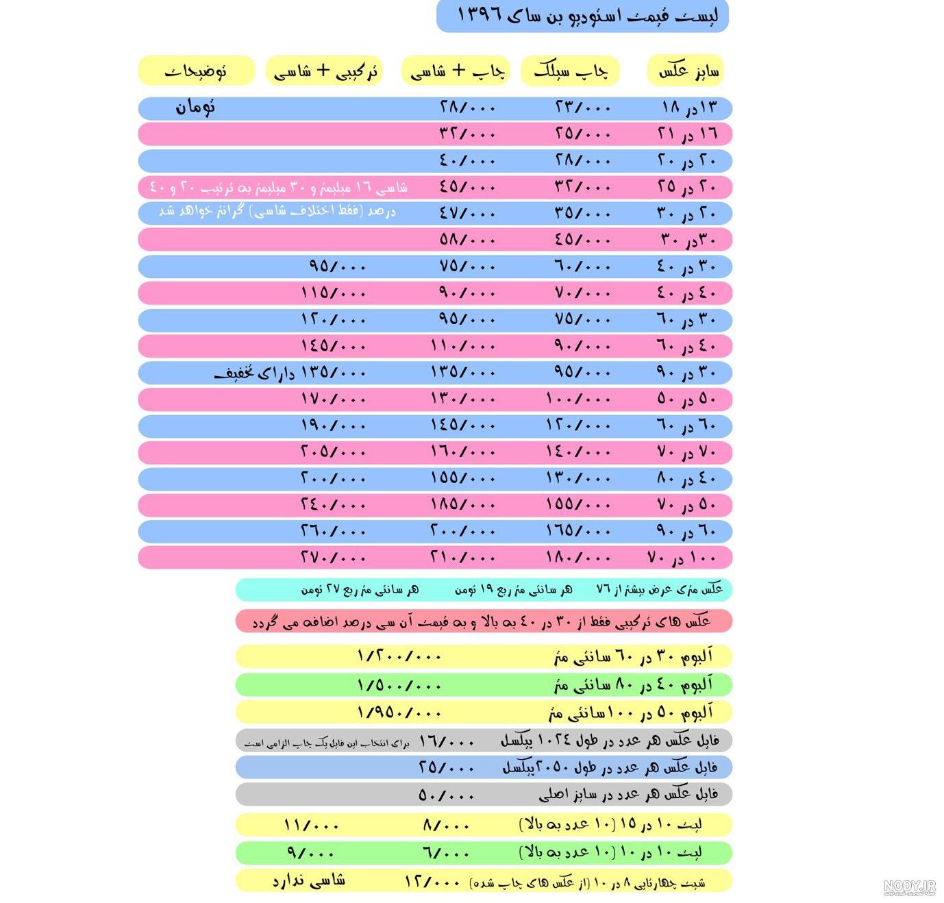 قیمت عکس آتلیه 98 قیمت عکس آتلیه 98