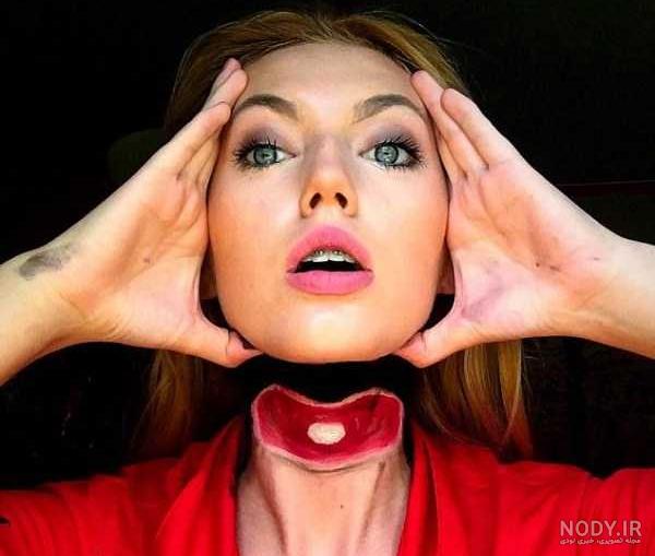 نقاشی روی صورت ترسناک نقاشی روی صورت ترسناک