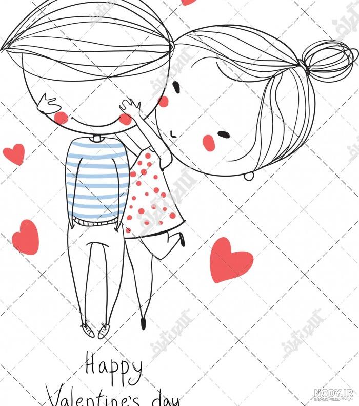 نقاشی عاشقانه دو نفره با مداد نقاشی عاشقانه دو نفره با مداد