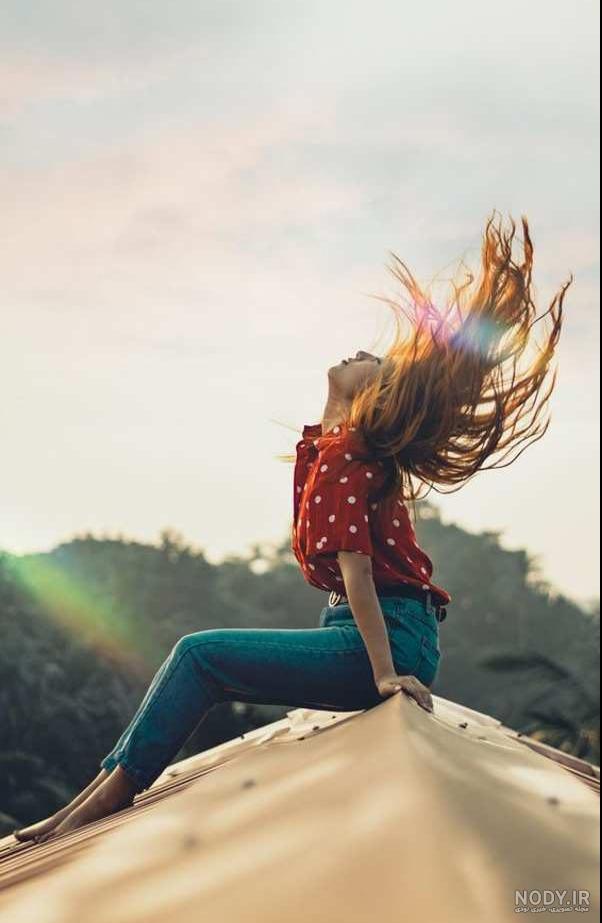 ژست عکس دخترانه لاکچری