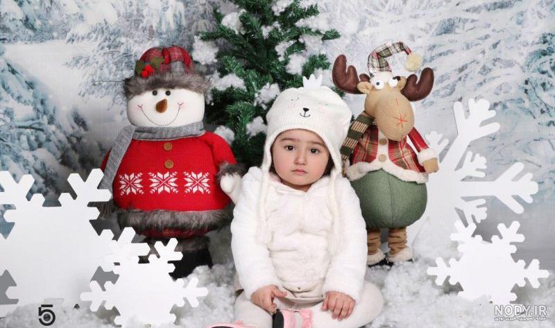 آتلیه عکس کودک زمستانی