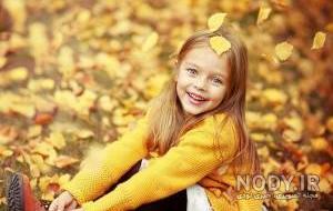 عکس پاییزی کودک عکس پاییزی کودک
