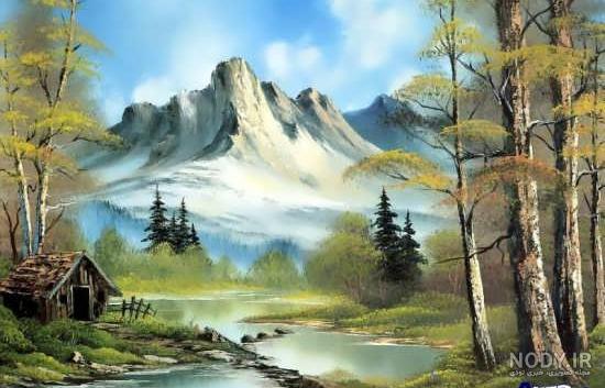 نقاشی طبیعت مداد رنگی نقاشی طبیعت مداد رنگی