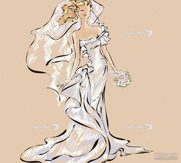 نقاشی عروس زیبا نقاشی عروس زیبا