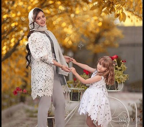 ژست عکس تولد مادر دختری