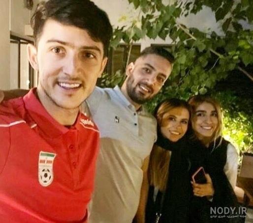 عکس عروسی سردار آزمون با همسرش