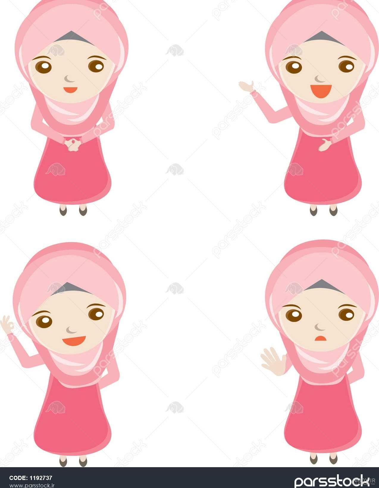 تصاویر کارتونی با حجاب تصاویر کارتونی با حجاب