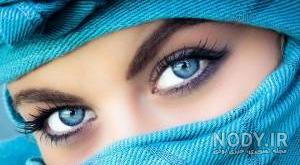 عکس دختر چشم آبی زیبا