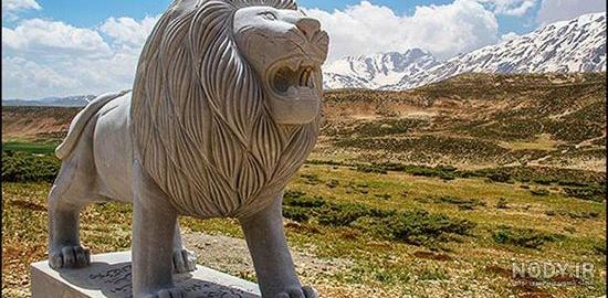 عکس نوشته شیر سنگین
