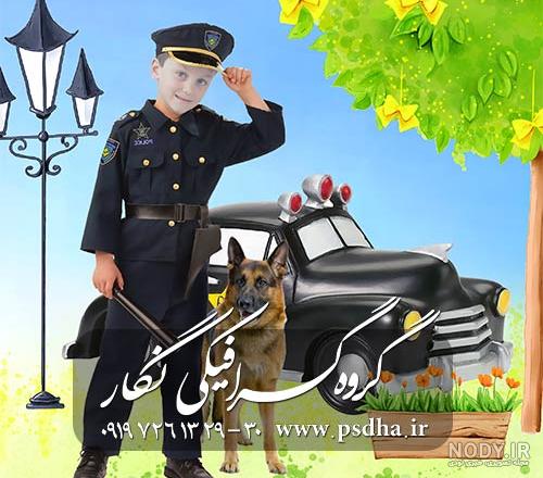دوخت لباس پلیس بچه گانه