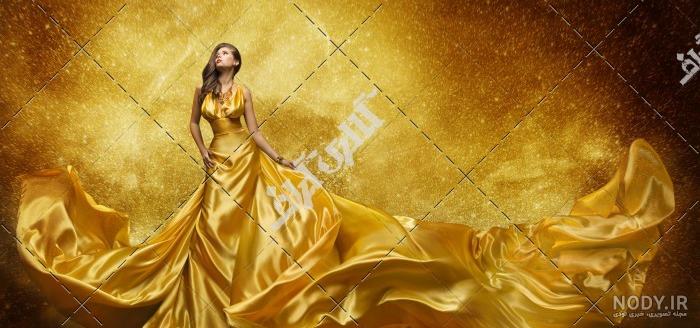 لباس مشکی طلایی زنانه