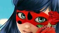 عکس دختر کفشدوزکی و گربه ی سیاه عاشقانه واقعی