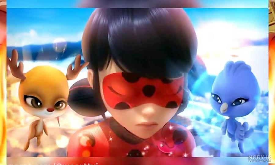 مرینت عکس دختر کفشدوزکی و گربه سیاه