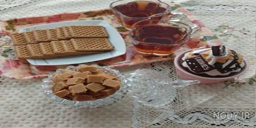 عکس چایی با شیرینی عکس چایی با شیرینی