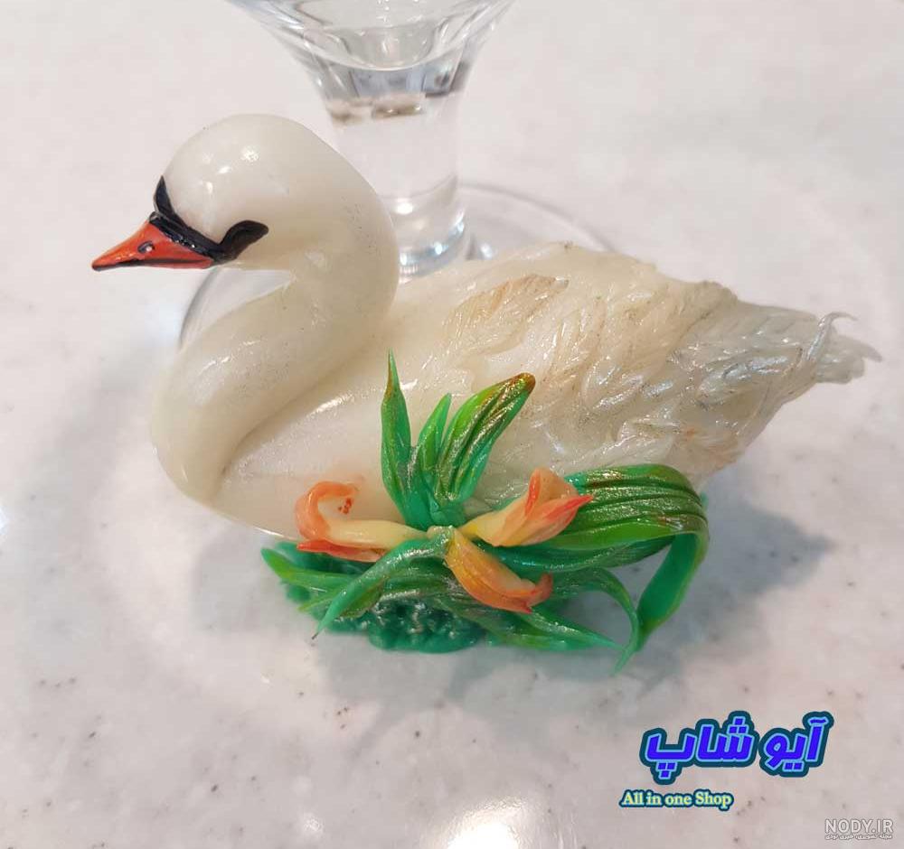 مجسمه قو سرامیکی مجسمه قو سرامیکی