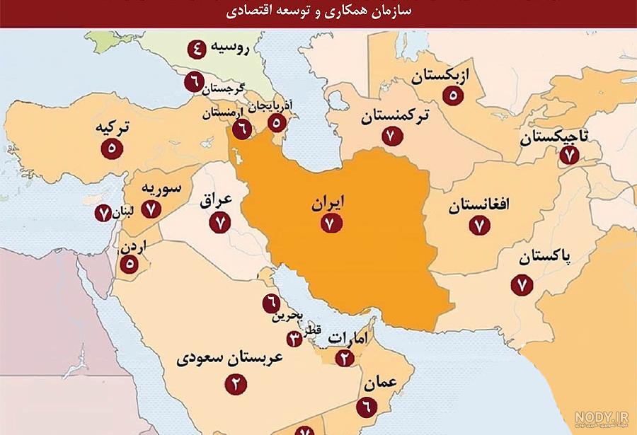 نقشه ایران در جهان
