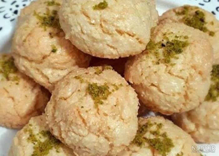 عکس شیرینی نارگیلی زعفرانی عکس شیرینی نارگیلی زعفرانی