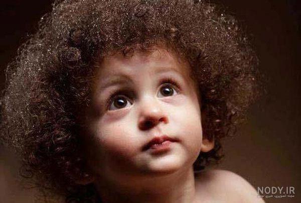 عکس خفن عکس پسر بچه مو فرفری برای پروفایل