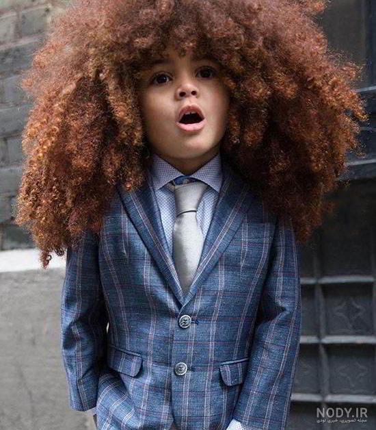 عکس خفن عکس پسر بچه مو فرفری برای پروفایل