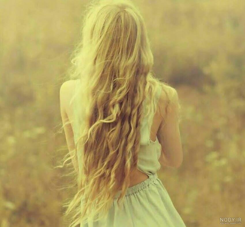عکس خفن عکس دختر مو طلایی از پشت برای پروفایل