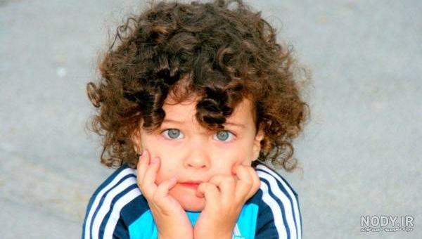 عکس خفن عکس پسر بچه مو فرفری برای پروفایل