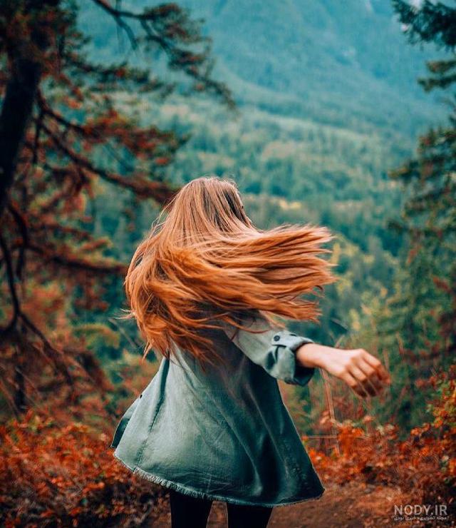 عکس دختر مو طلایی از پشت برای پروفایل