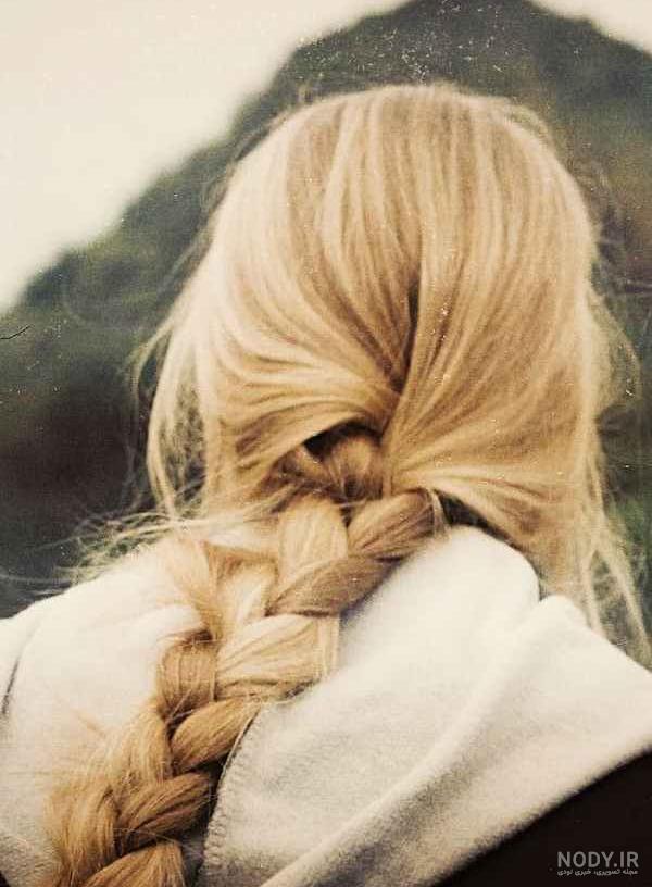 عکس خفن عکس دختر مو طلایی از پشت برای پروفایل